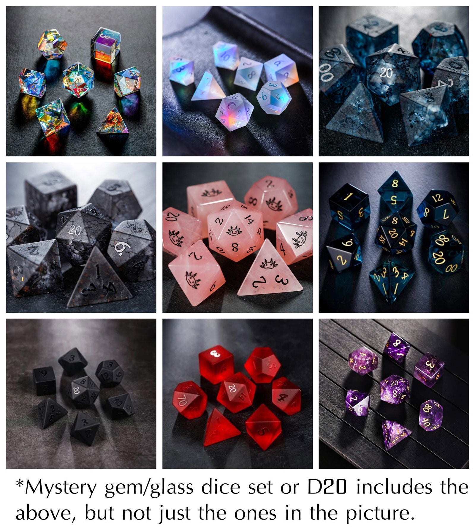 Mystery Random DnD D&D Dice Set - CrystalMaggie