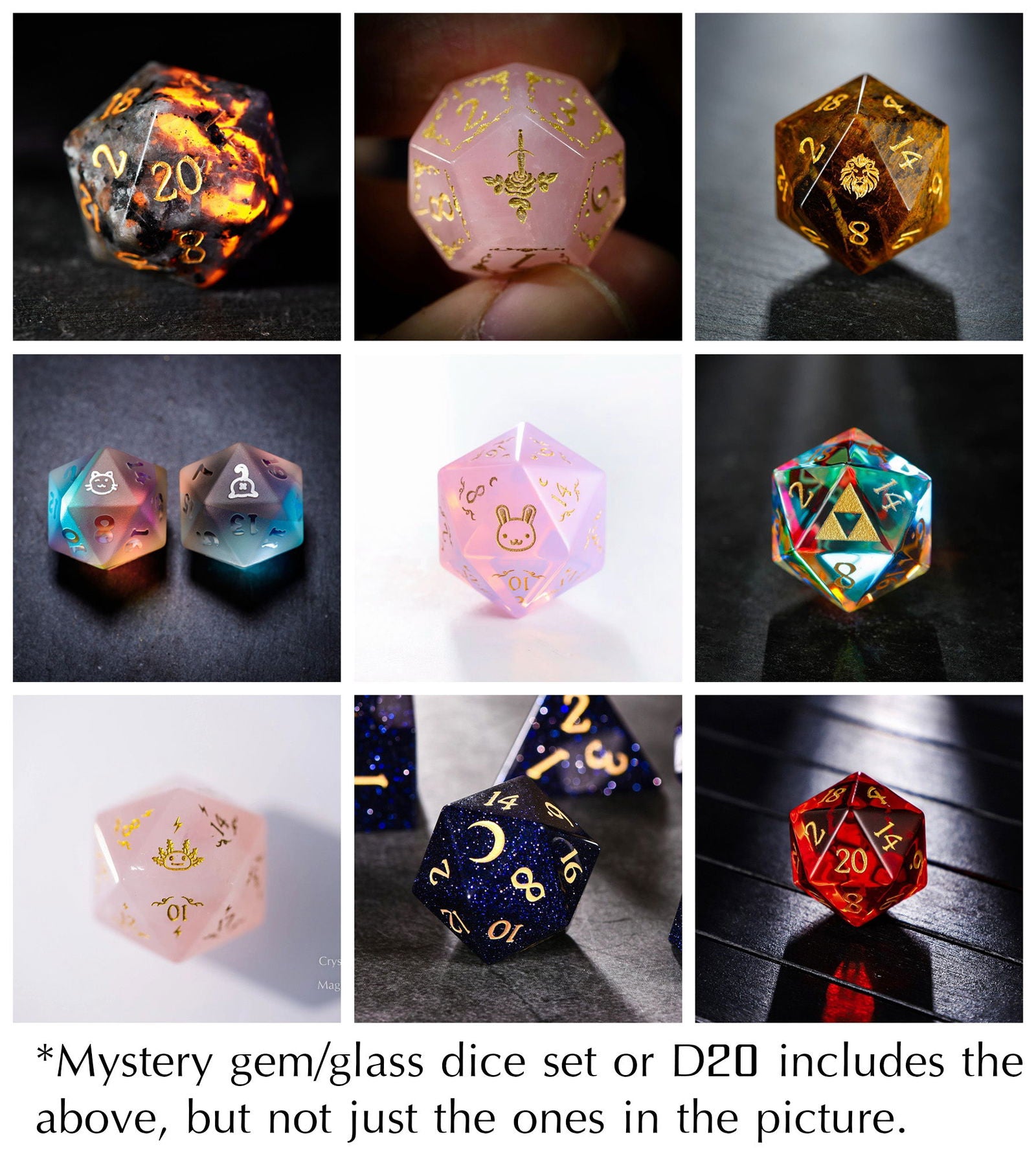 Mystery Random DnD D&D Dice Set - CrystalMaggie