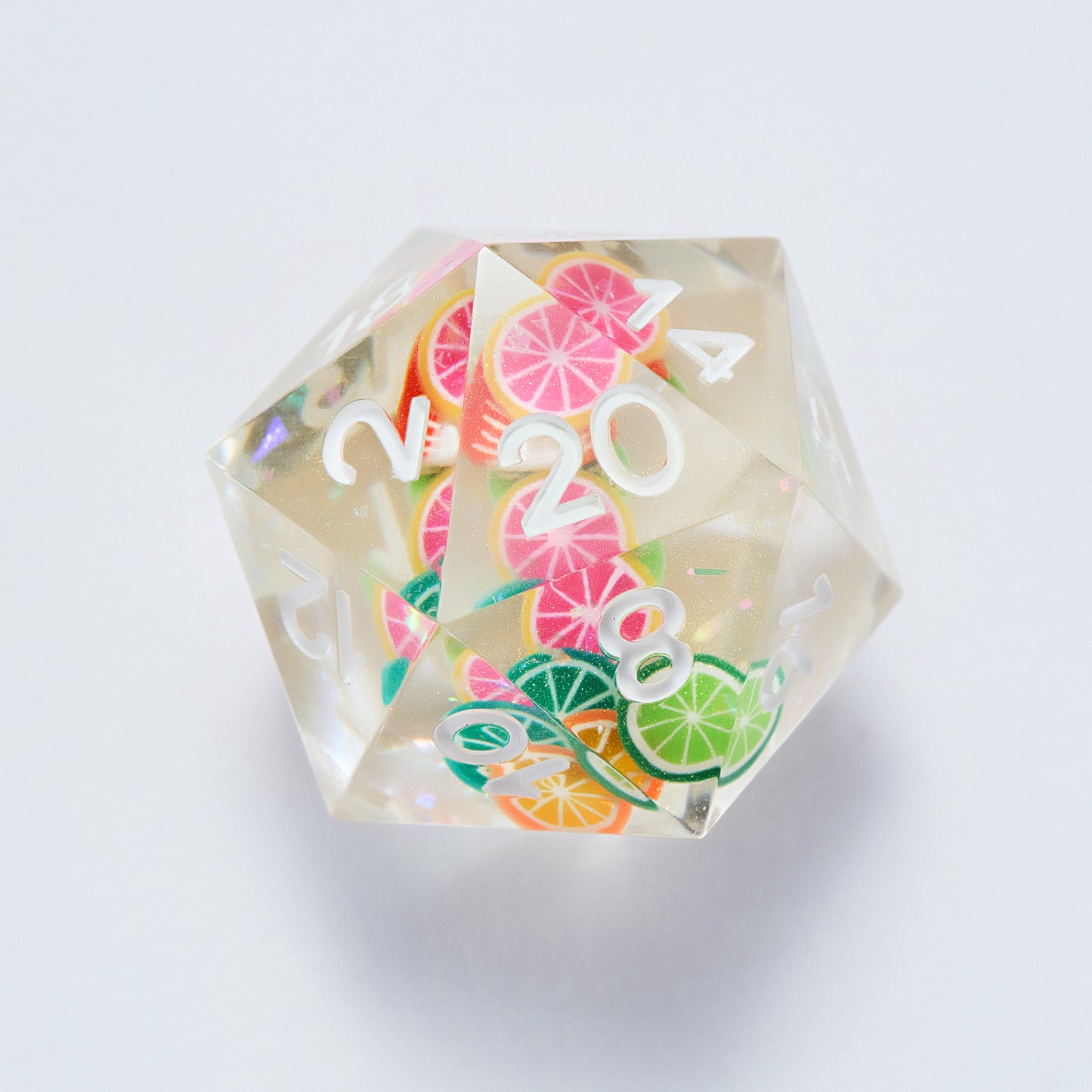 Random Mixed Fruit Resin DnD D&D Dice Set