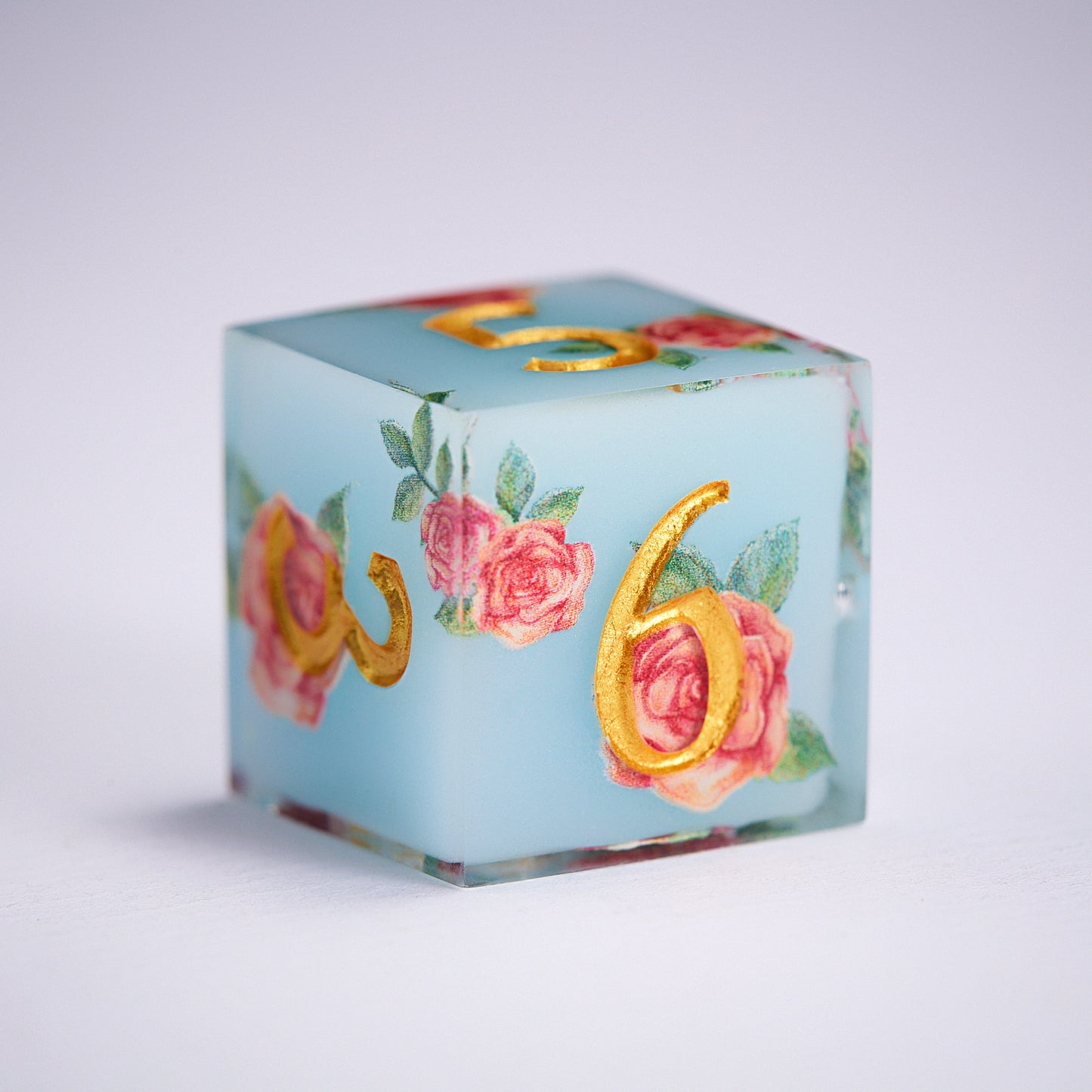 Rose Fairyland Resin DnD D&D Dice Set