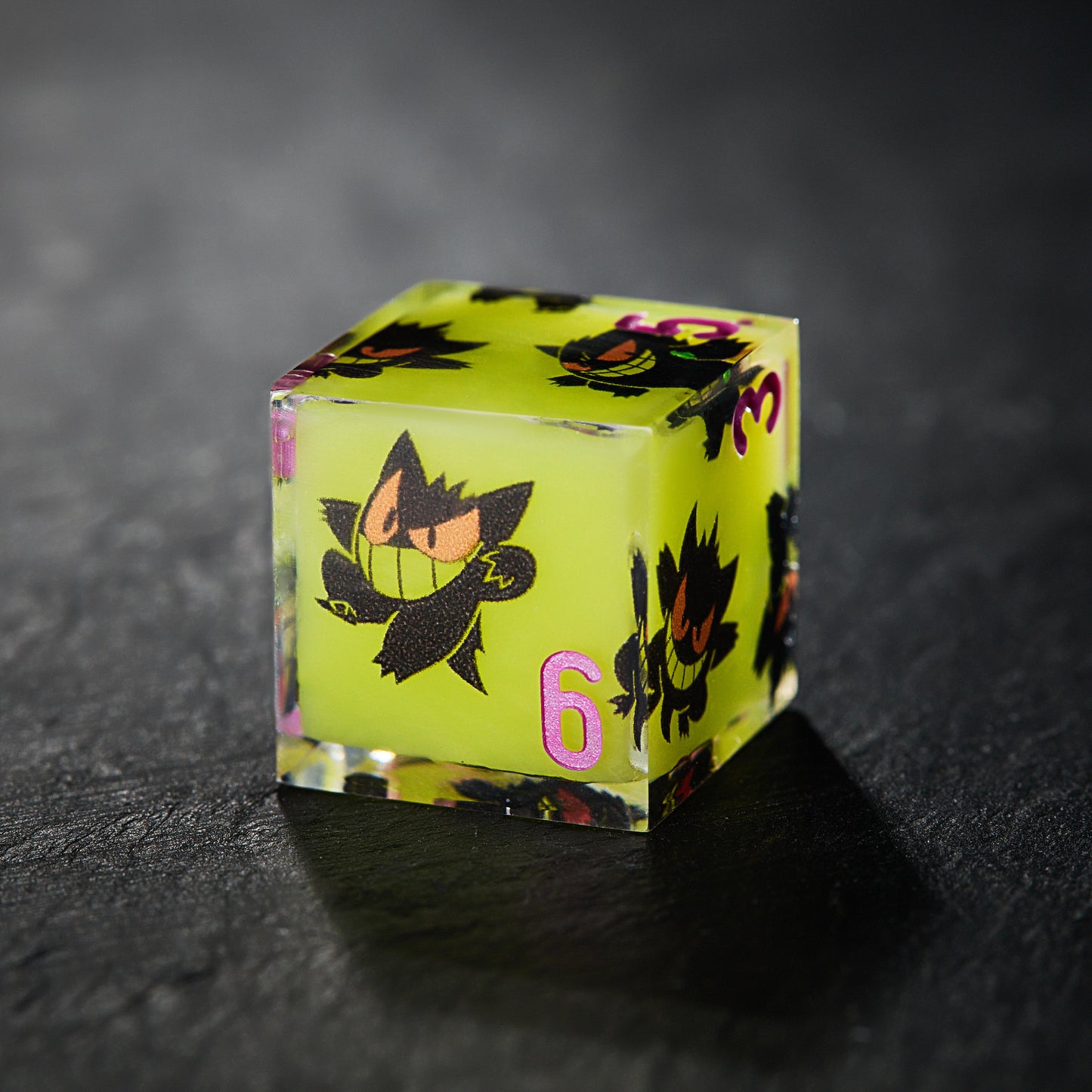 Pokemon Gengar Green Resin DnD D&D Dice Set