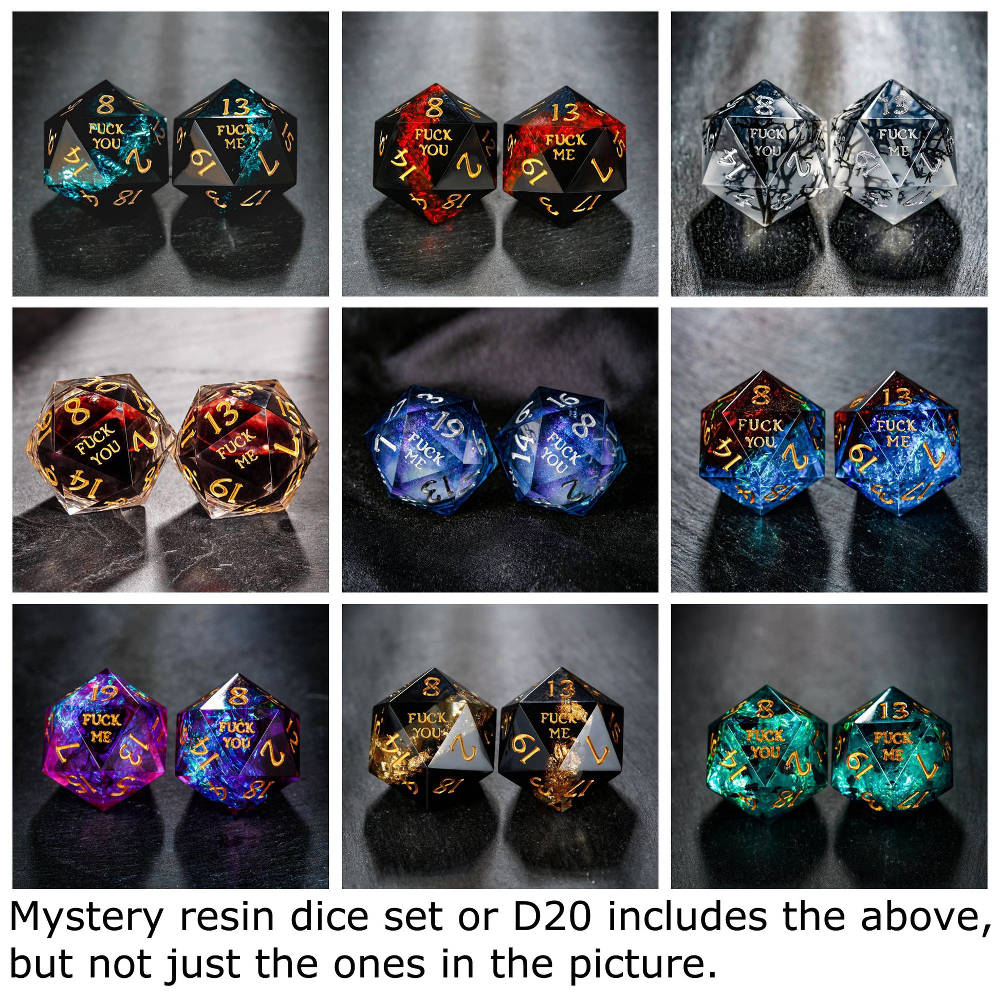 Mystery Random DnD D&D Dice Set - CrystalMaggie