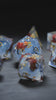 Foxes Ice Blue Resin DnD D&D Dice Set