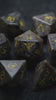 Yooperlite UV Reactive Gemstone Flying Dragon DnD D&D Dice Set