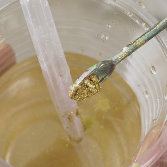 Honey Bee and Flower Liquid Core Resin DnD D&D Dice Set