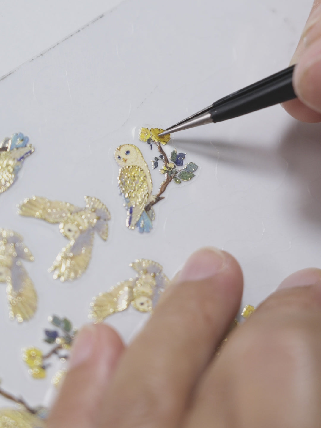 Starry Night Owl Resin DnD D&D Dice Set