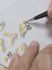 Starry Night Owl Resin DnD D&D Dice Set