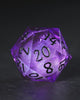 Purple Liquid Core Resin Galaxy DnD D&D Dice Set
