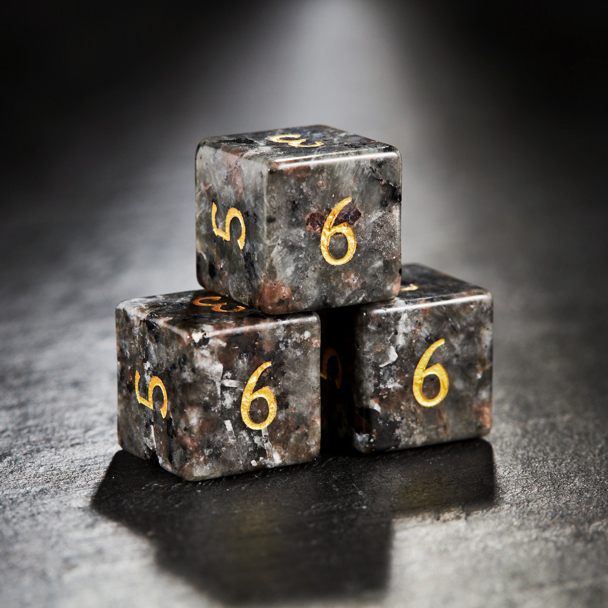 Yooperlite UV Reactive Gemstone F Word DnD D&D Dice Chonk D20