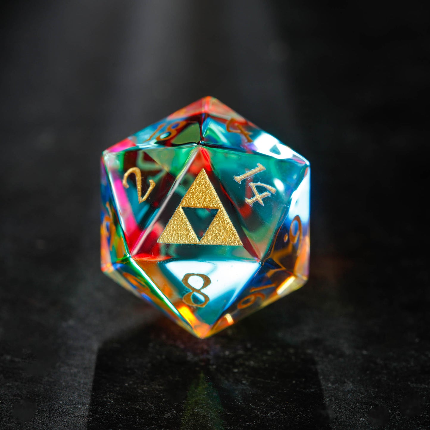 Fantastic Glass All Zelda DnD D&D Dice Set