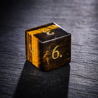 Tiger's Eye Gemstone DnD D&D Dice Set - CrystalMaggie