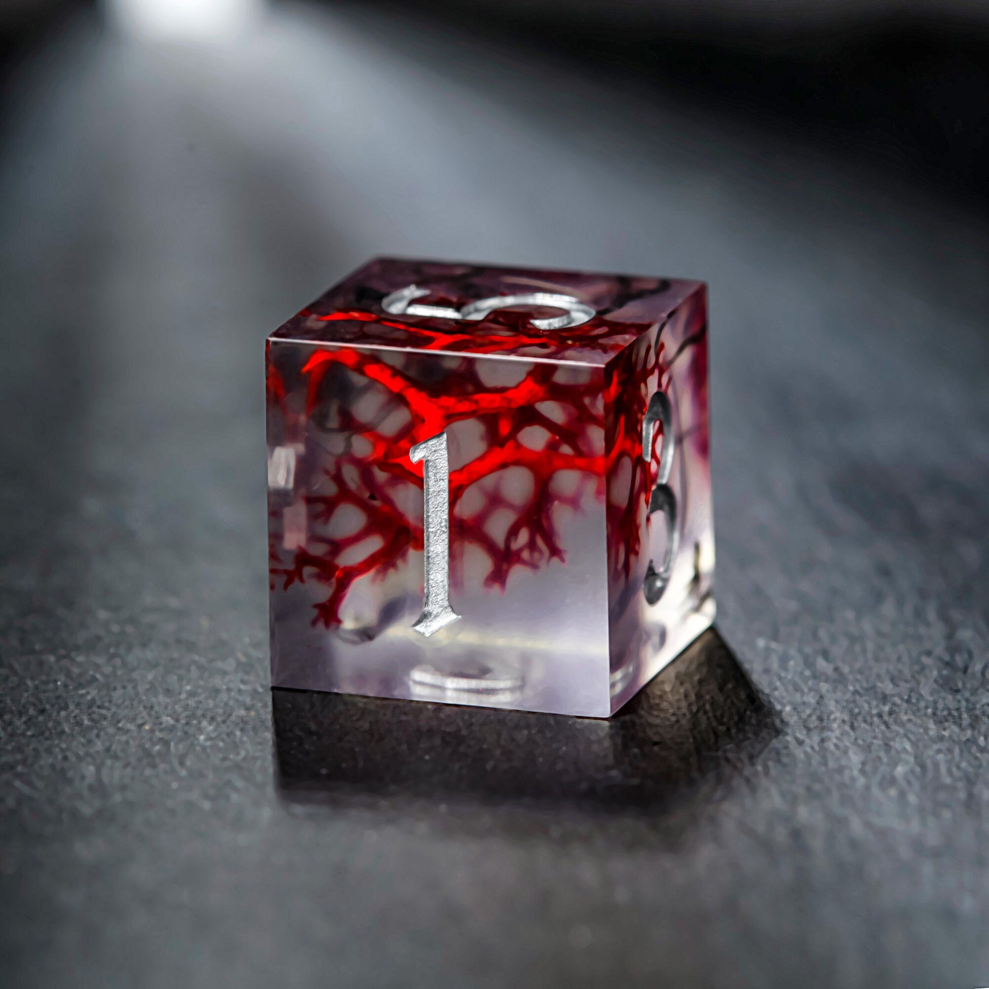 Red Coral DnD D&D Dice Set - CrystalMaggie
